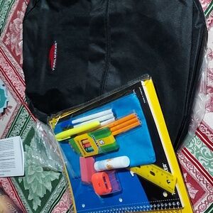 💚2/$20 or 4/$30 Trailmaker Black Backpack + Supplies NWT
